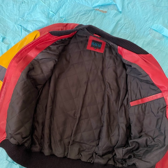 SOLD! RARE 80s/90s MATAR BULLSEYE LEATHER JACKET - Picture 12 of 16